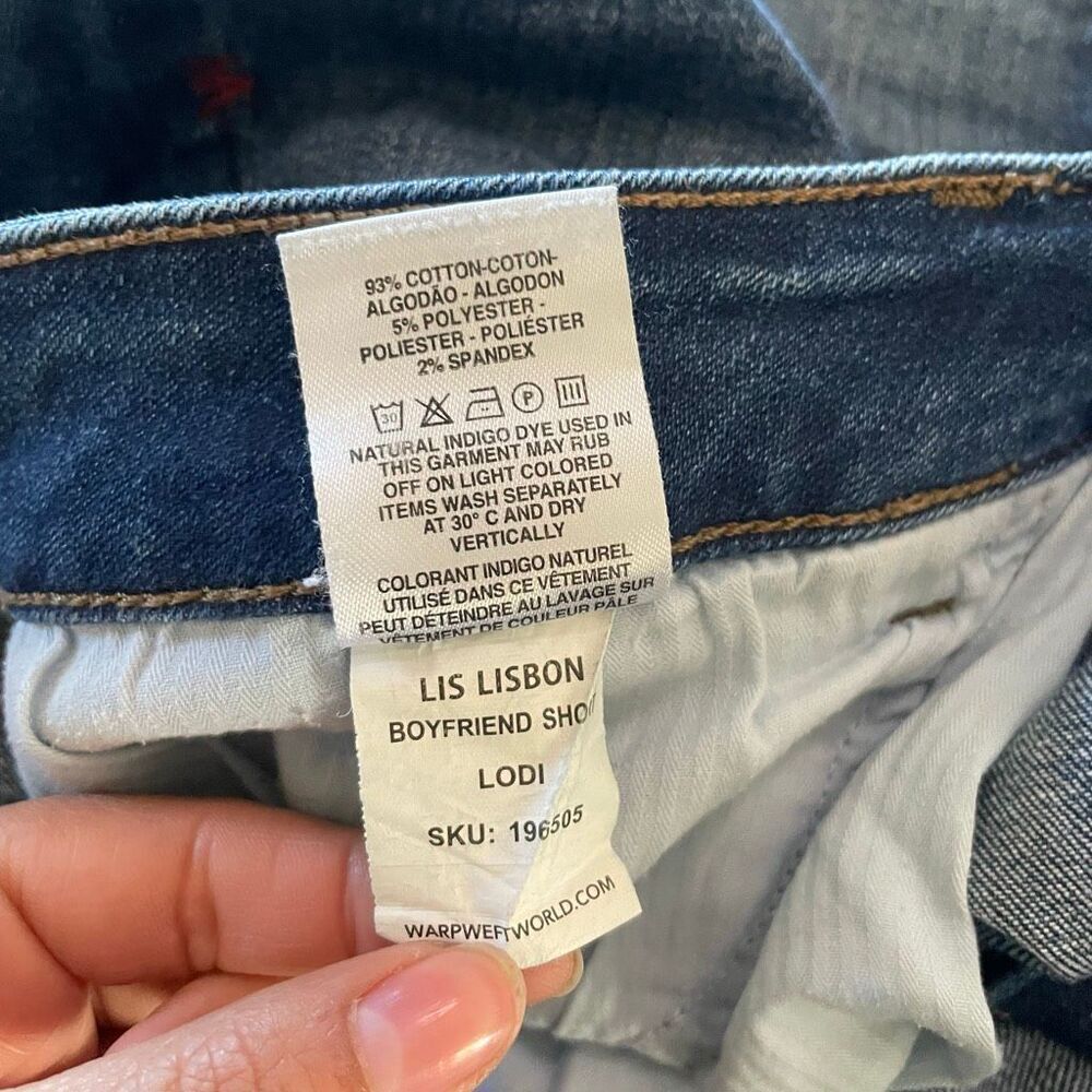 Warp + Weft 16W Plus Size Denim Jean Lisbon Boyfriend Short - Picture 10 of 10